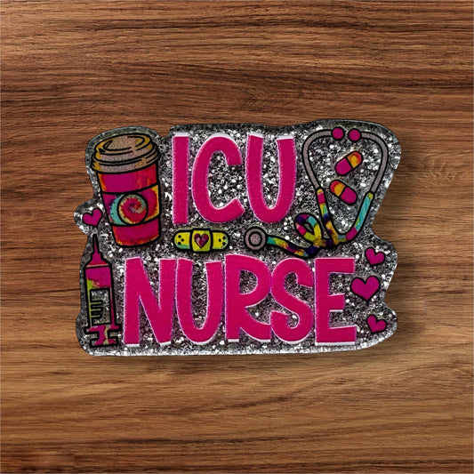 ICU Nurse Acrylic Flatback