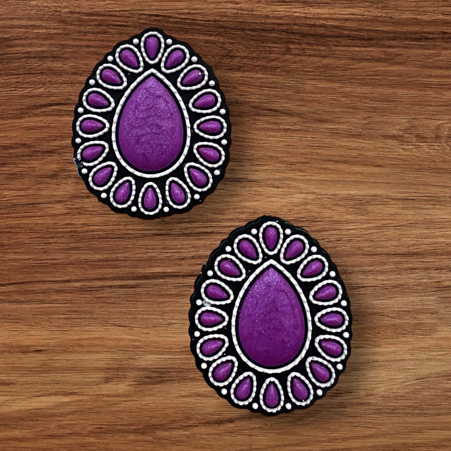 Purple Western Design Focal ( Teardrop)