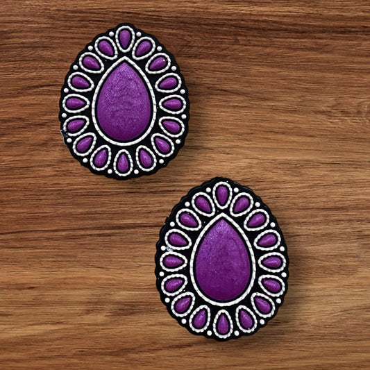 Purple Western Design Focal ( Teardrop)