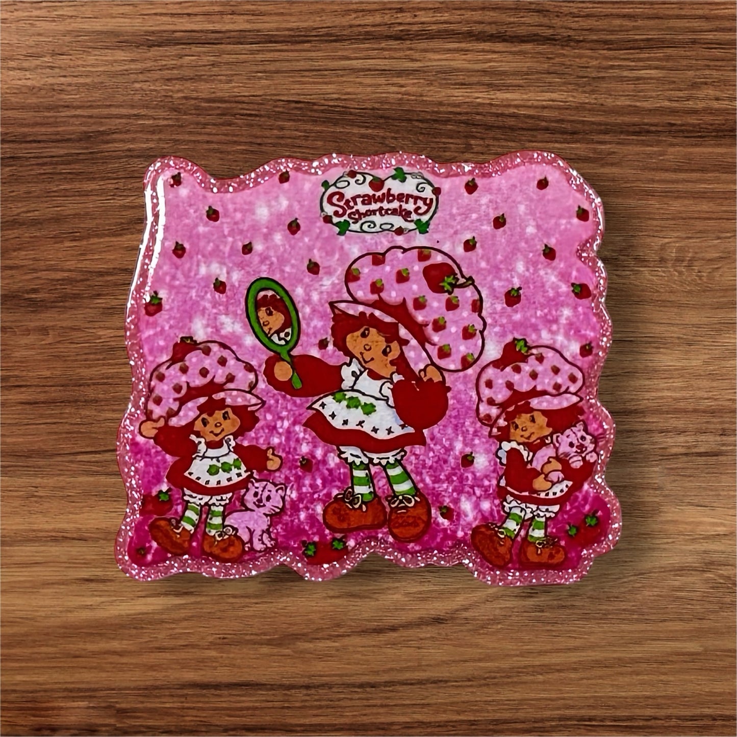 Strawberry Girl Acrylic Flatback