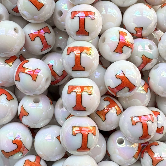 16mm Football Acrylic Bead