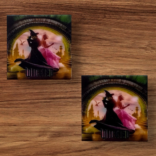 Pink & Green Witch Focal