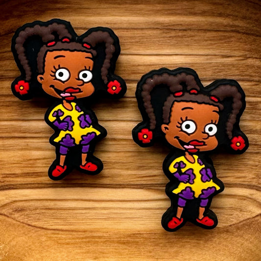 Brown Pigtails Girl Focal