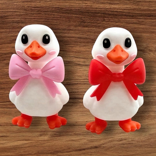 3-D Goose With Bow Focal