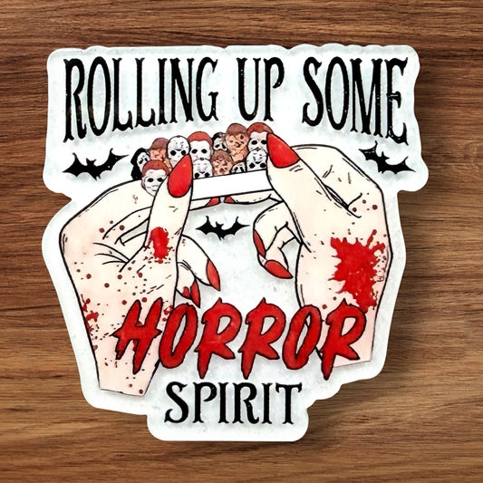 Rolling Up Some Horror Spirit Acrylic Flatback