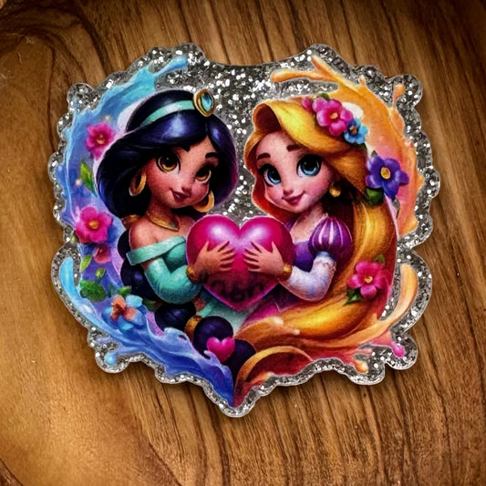 Princess With Heart Flatback