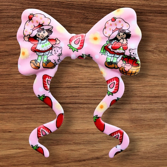 Strawberry Girl Bow Focal