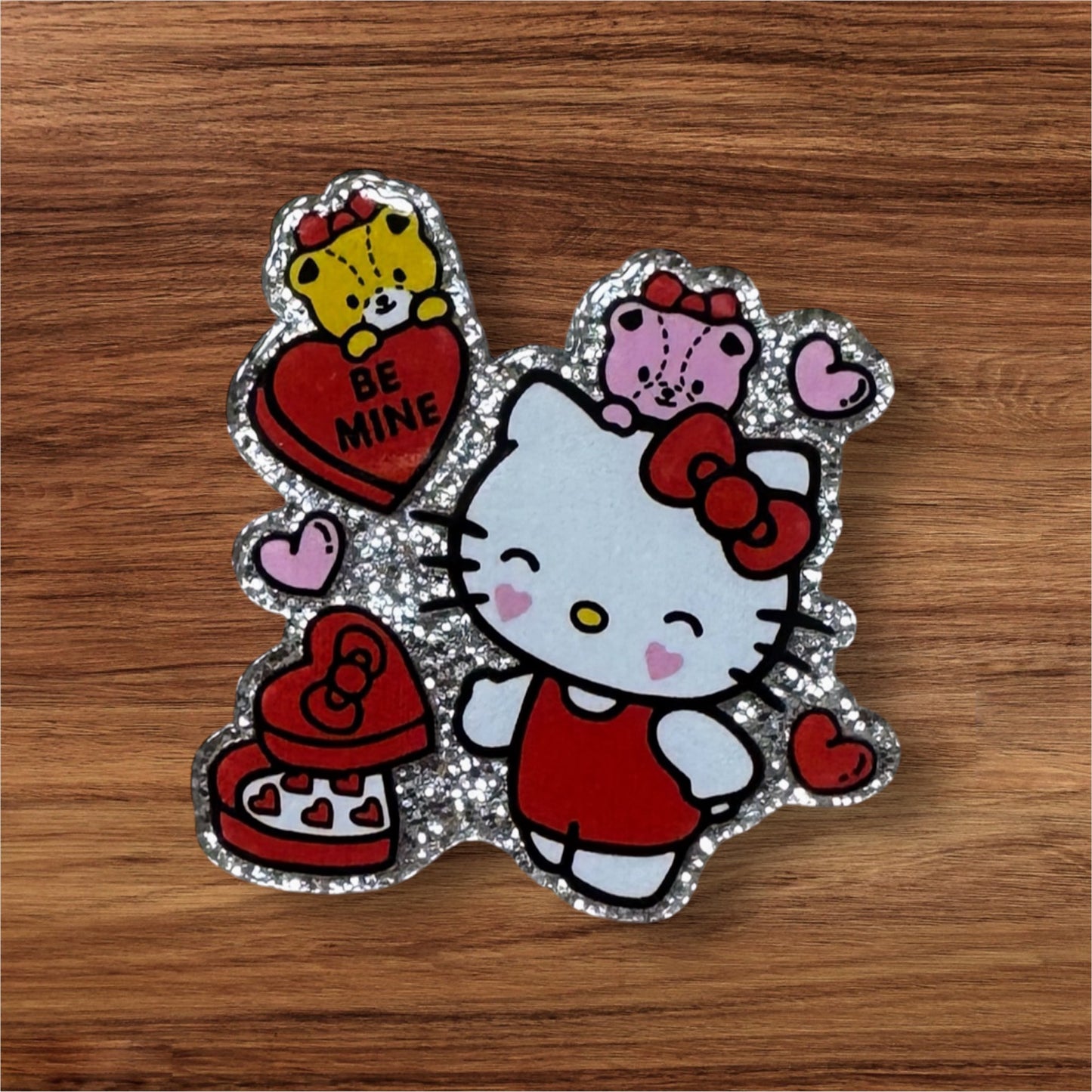 Valentine Kitty Acrylic Flatback