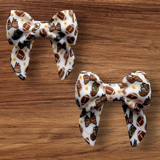 Gnomes Football Bow Focal