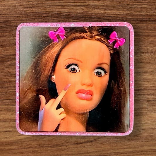 Cringe Barbie Acrylic Flatback