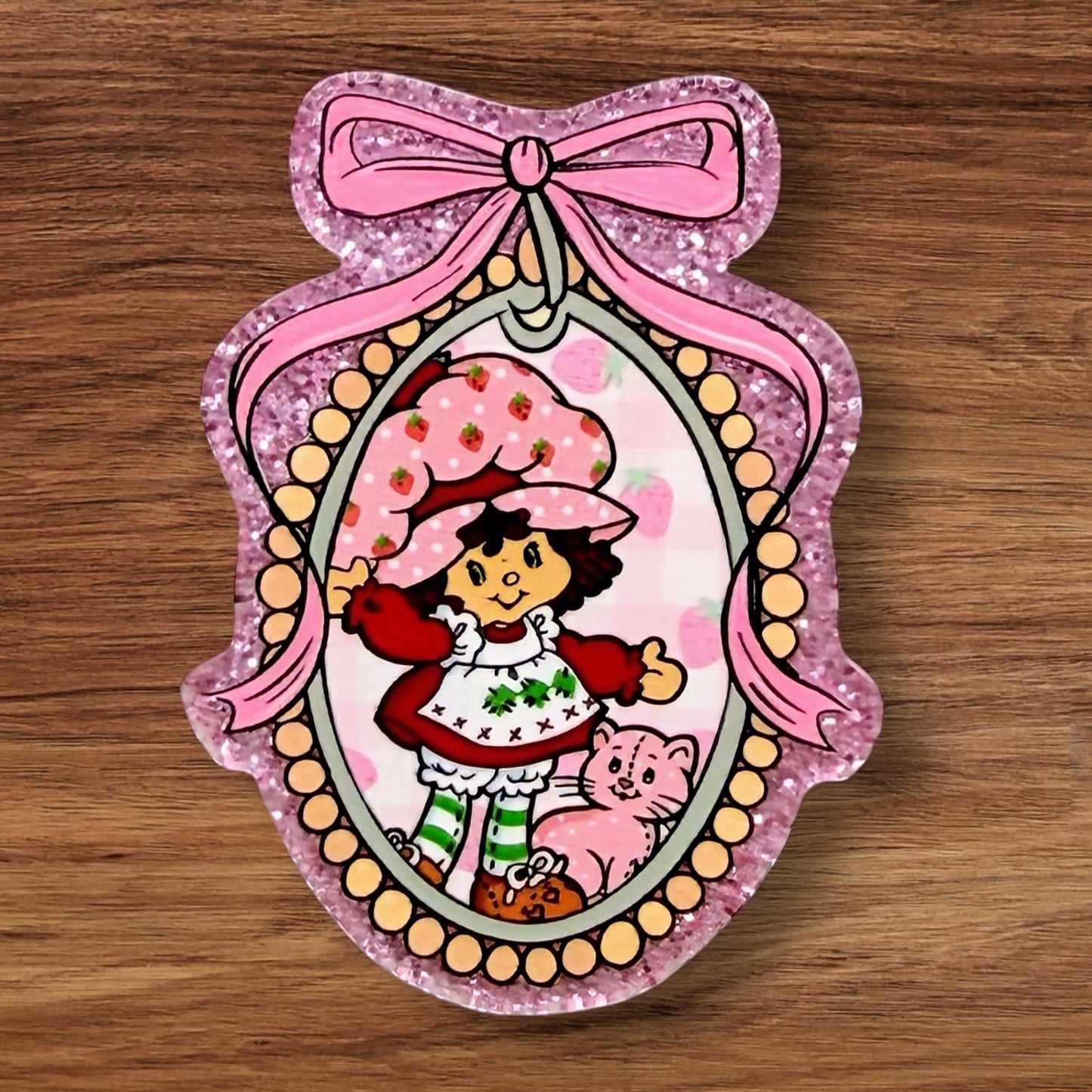 Strawberry Girl Acrylic Flatback