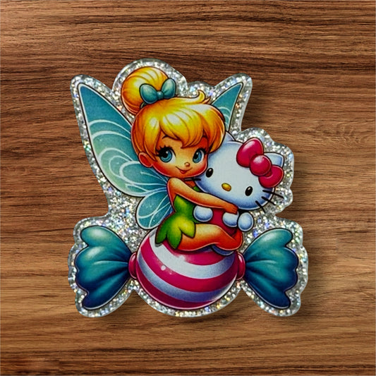 Fairy & Kitty Acrylic Flatback