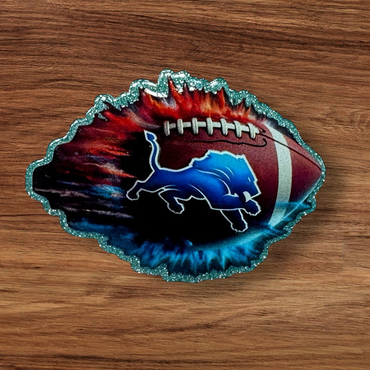 Football Acrylic Flatback (Custom)