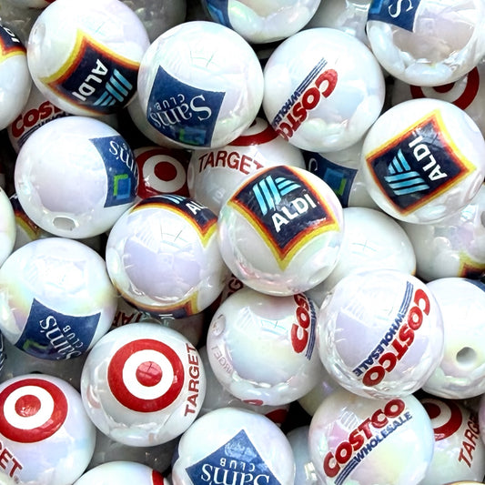 16mm Shopping Stores Acrylic Bead