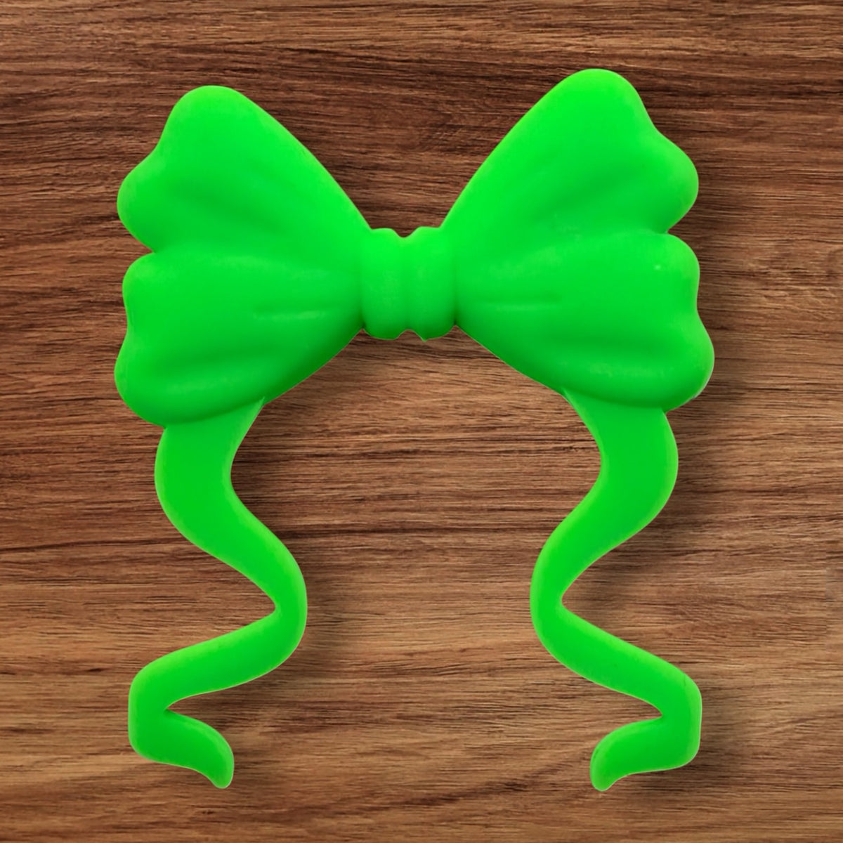 Large Neon Green Bow Focal
