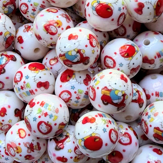16mm Kitty Acrylic Bead