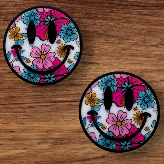 Floral Happy Face Focal (Custom)