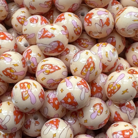 15mm Mushroom Silicone Bead