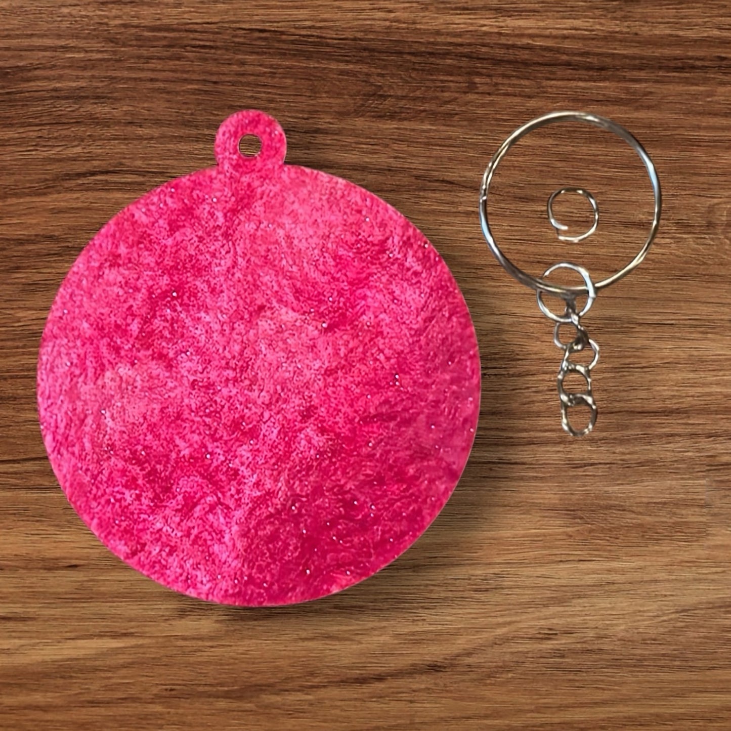 Round Acrylic Blank (Hot Pink)