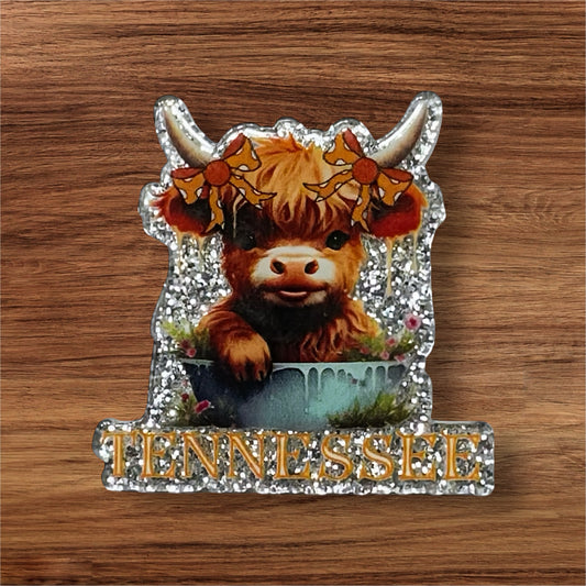 Tennessee Cow Acrylic Flatback