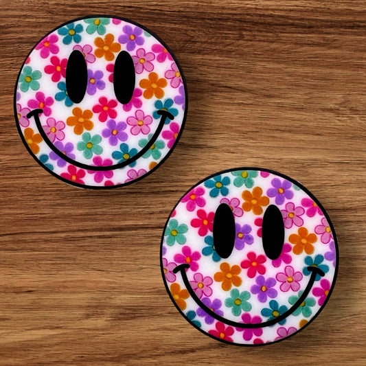 Floral Happy Face Focal (Custom)