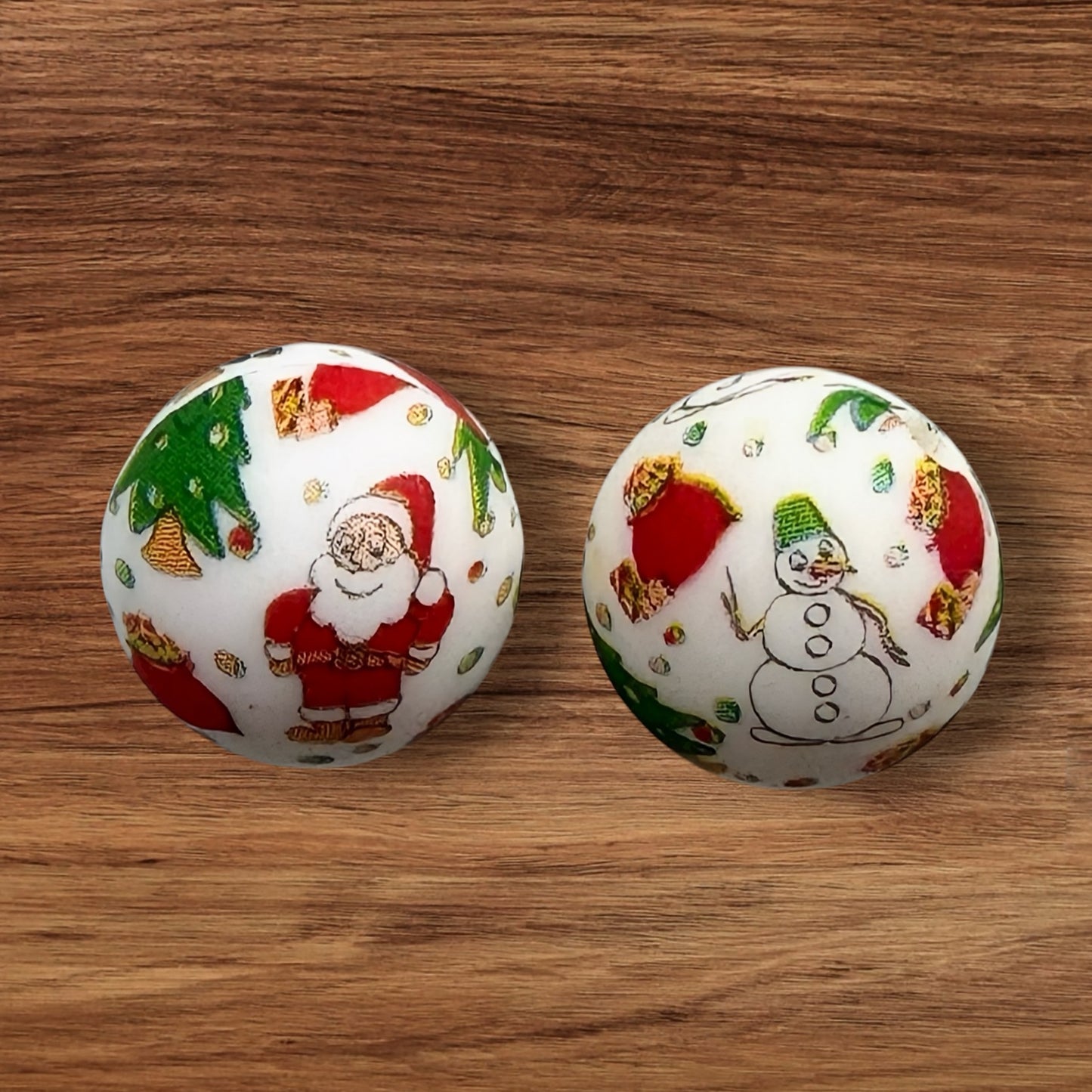 15mm Christmas Silicone Bead