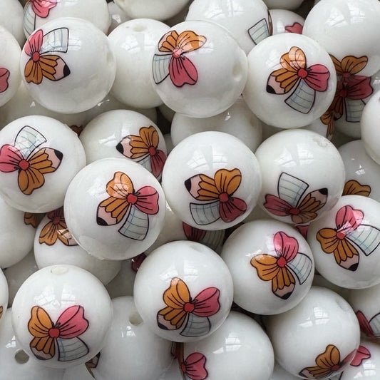 15mm Teacher Bow Silicone Bead