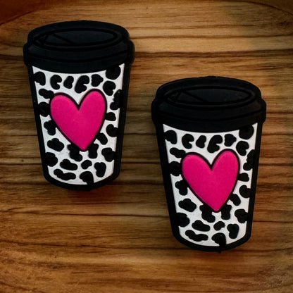 Leopard With Heart Cup Focal