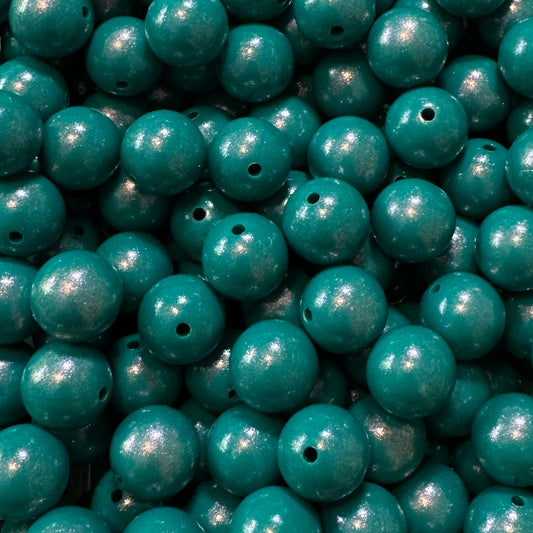 15mm Lagoon Chameleon Silicone Bead
