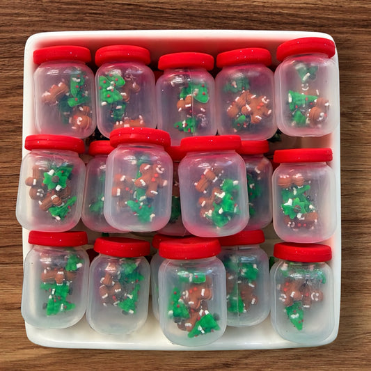 3-D Christmas Jar Focal