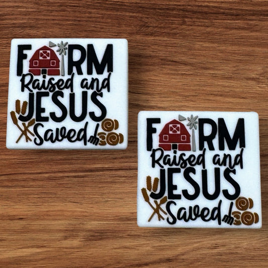 Farm Raised & Jesus Saved Focal (Custom)