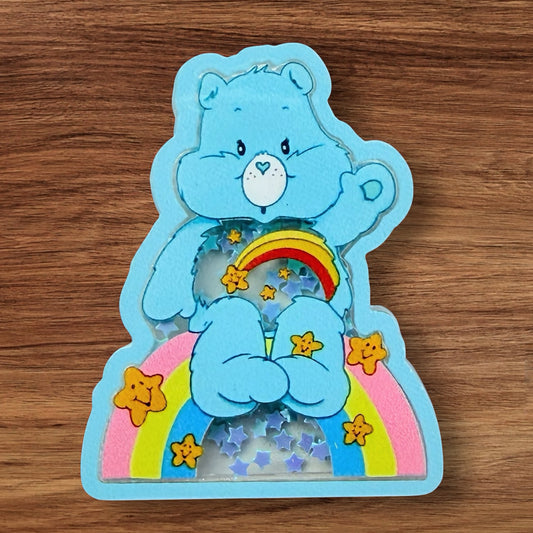 Blue Bear Acrylic Shaker Flatback