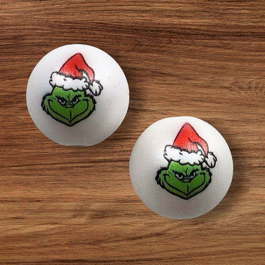 20mm Green Guy Acrylic Bead