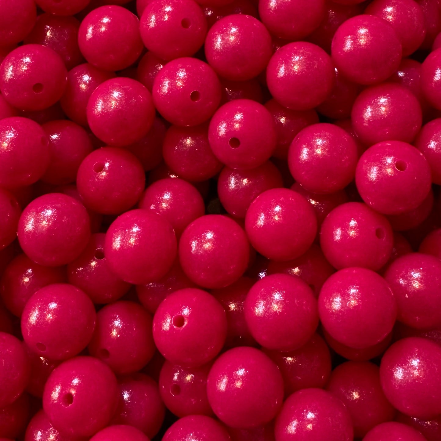 15mm Chameleon Purple Red Silicone Bead