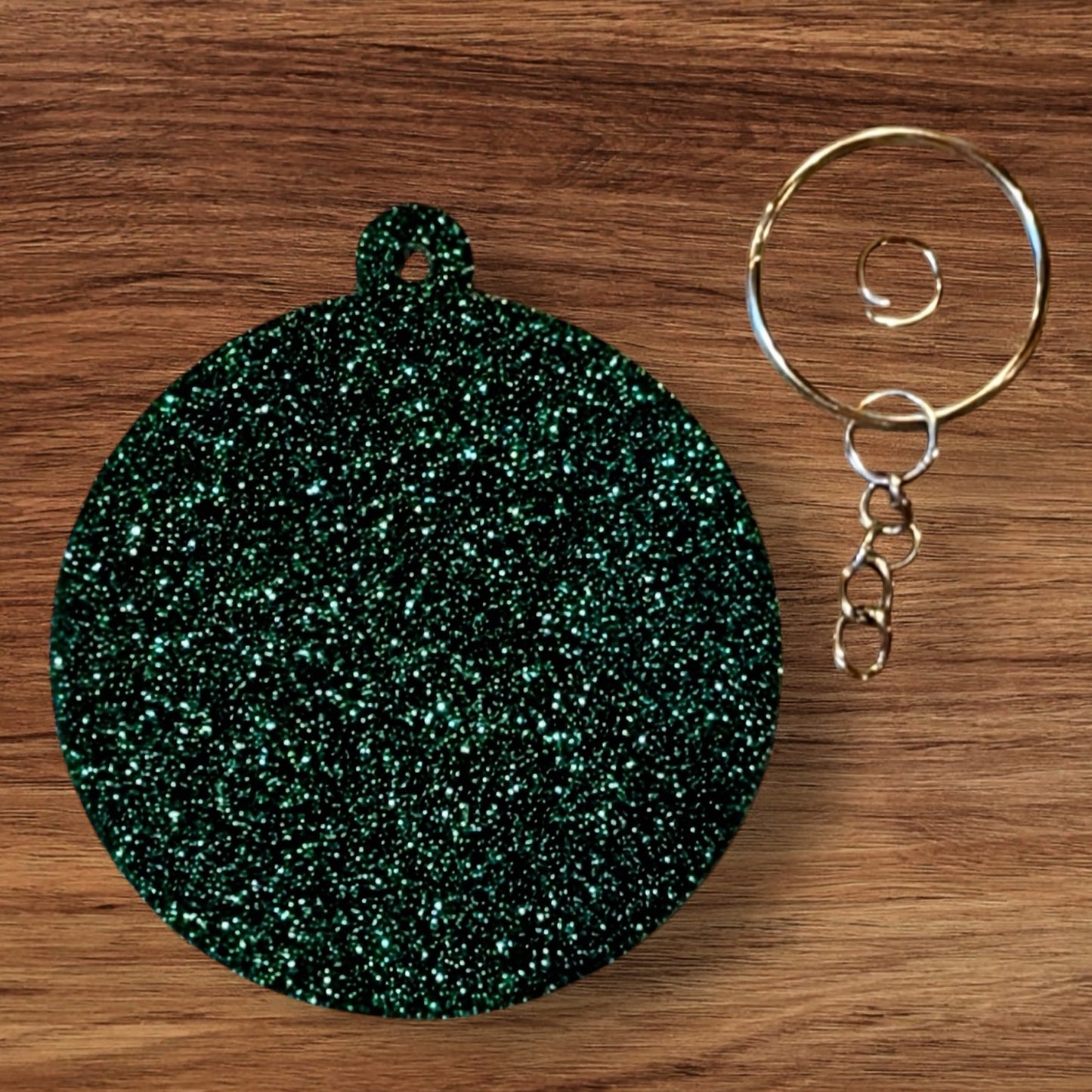 Round Acrylic Blank (Dark Green)