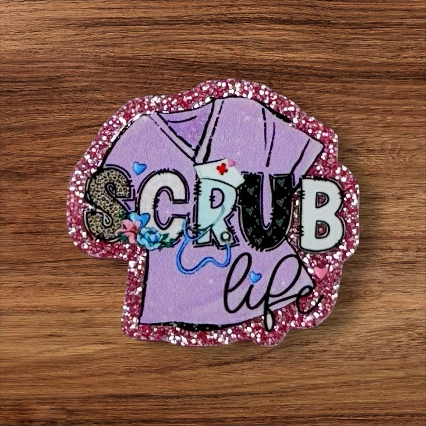 Scrub Life Acrylic Flatback
