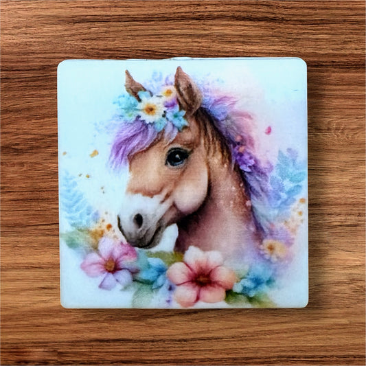 Floral Horse Focal