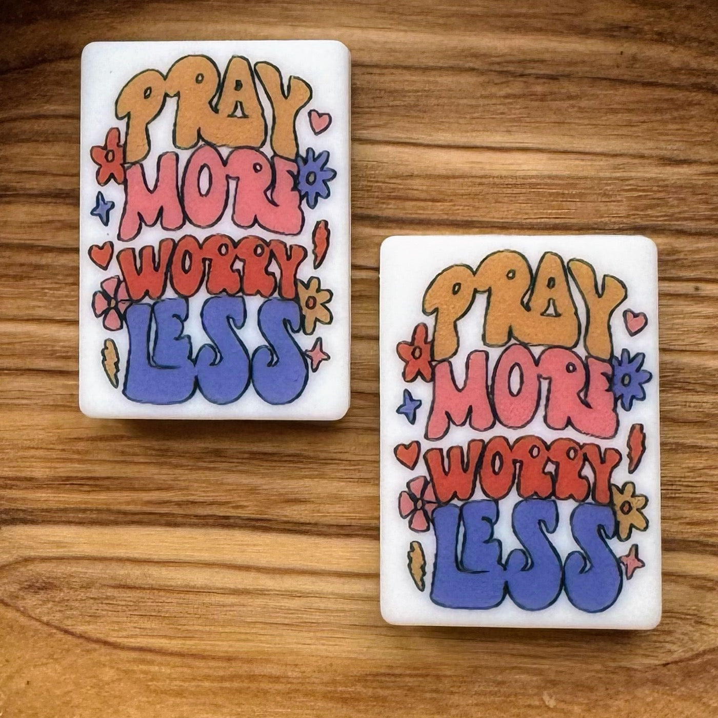 Retro Pray More Worry Less Focal
