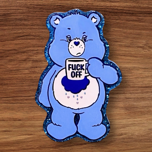 Swear Bear Acrylic Flatback