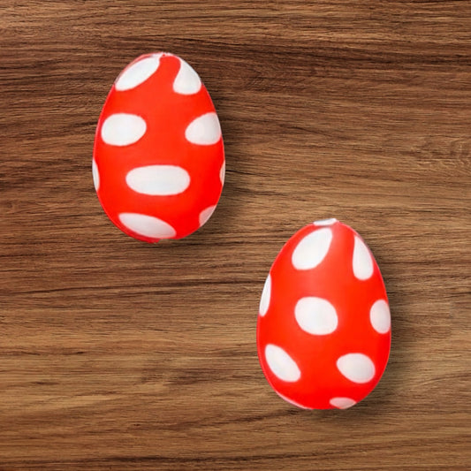 Red Polka Dot Easter Egg Focal