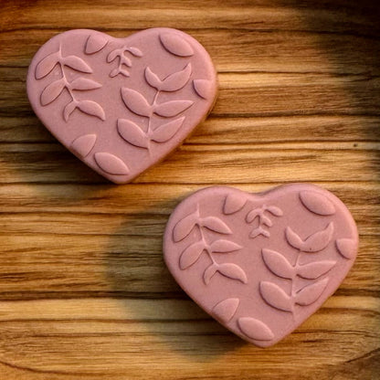 Embossed Hearts Silicone Focal