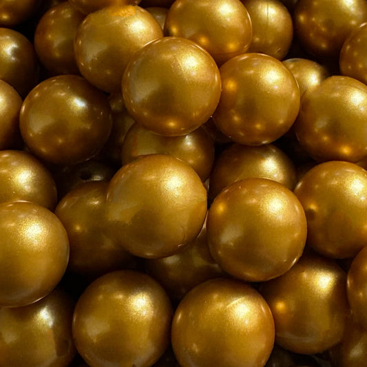 15mm Metallic Silicone Bead