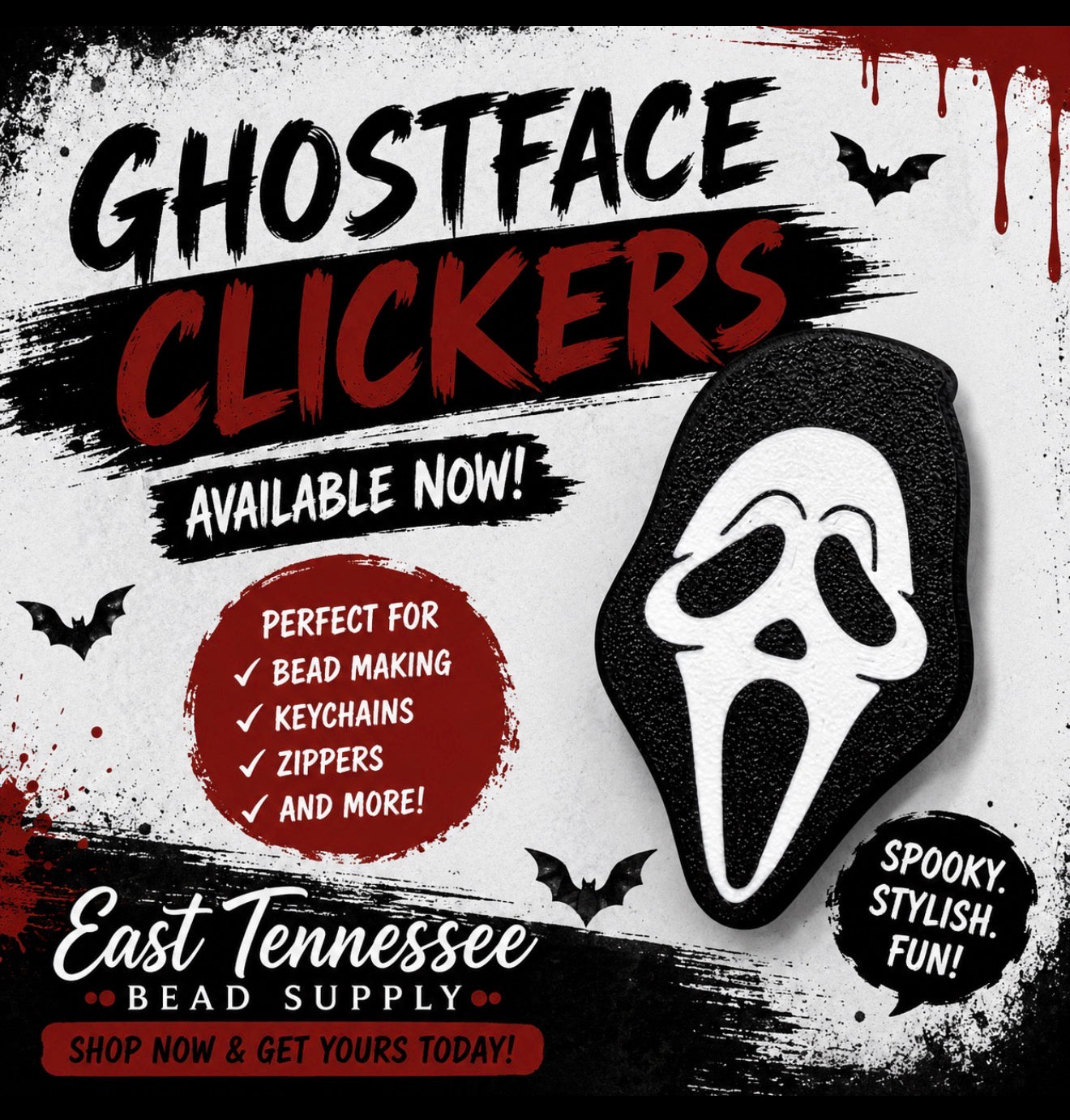 3-D Ghostface Keychain Clicker