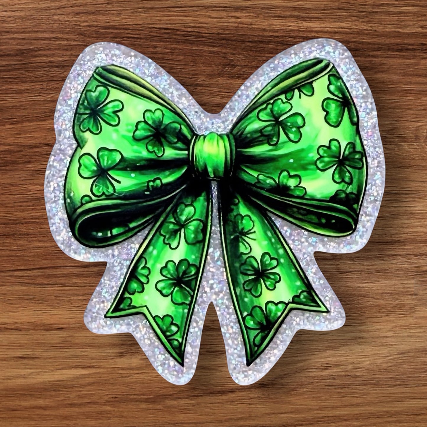 Shamrock Bow Acrylic Flatback