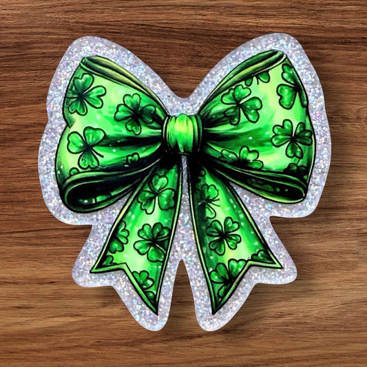 Shamrock Bow Acrylic Flatback