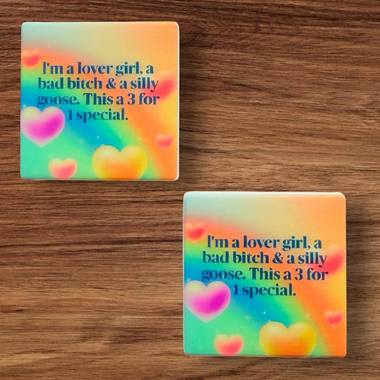 I’m A Lover Girl, A Bad Bitch & A Silly Goose This Is A 3 For 1 Special Focal