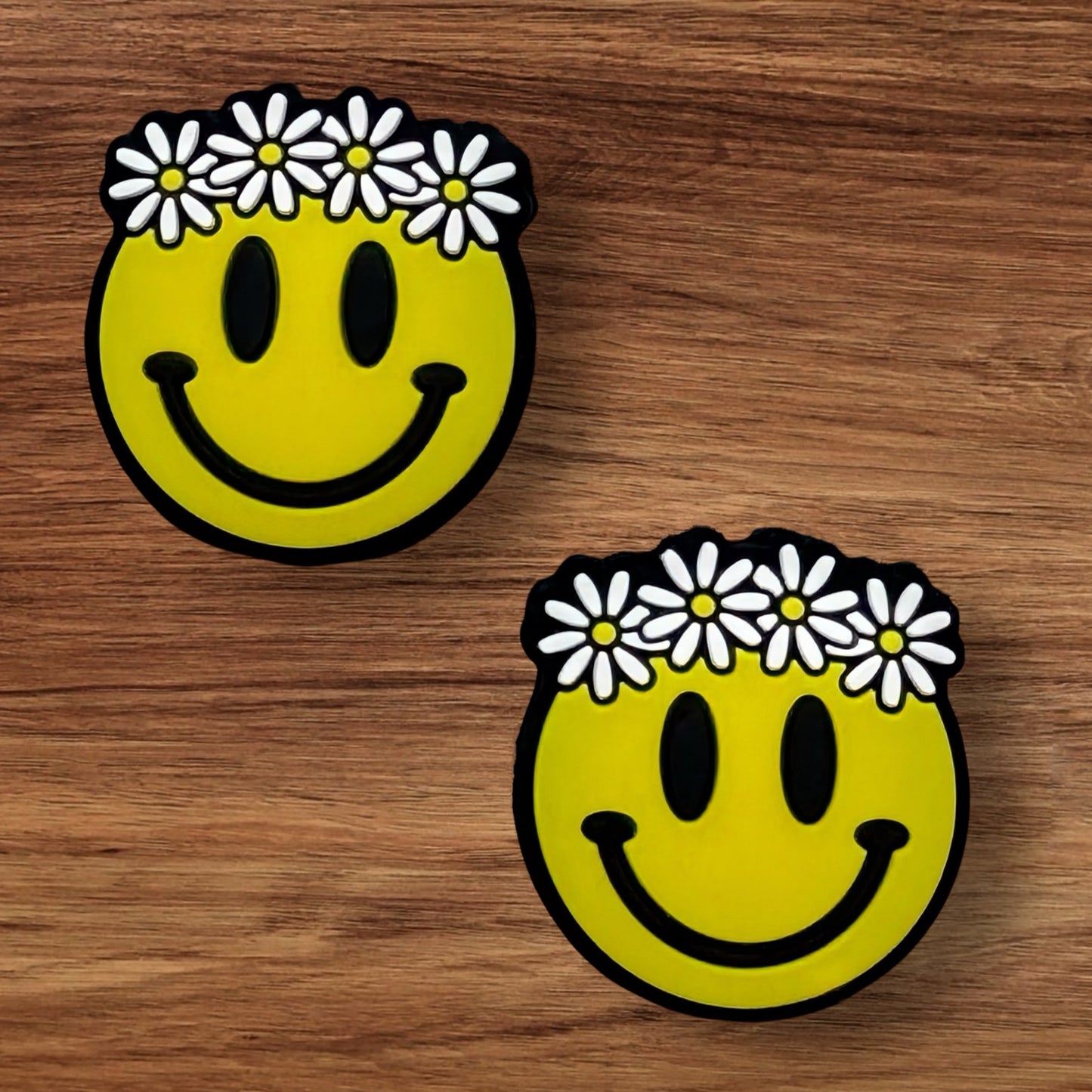 Floral Happy Face Focal