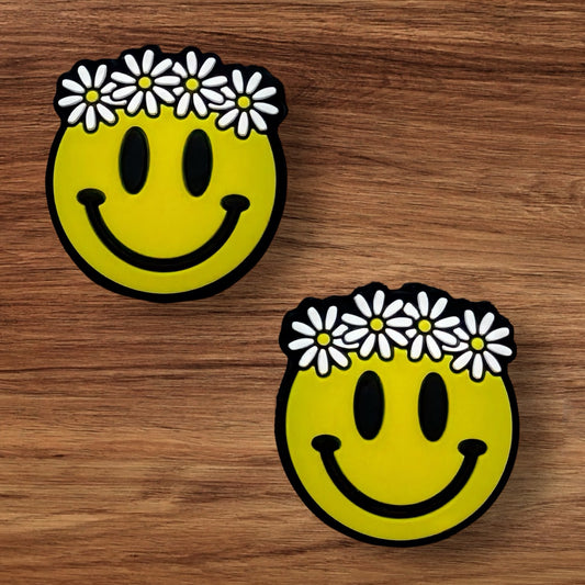 Floral Happy Face Focal