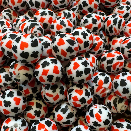 15mm Poker Silicone Bead