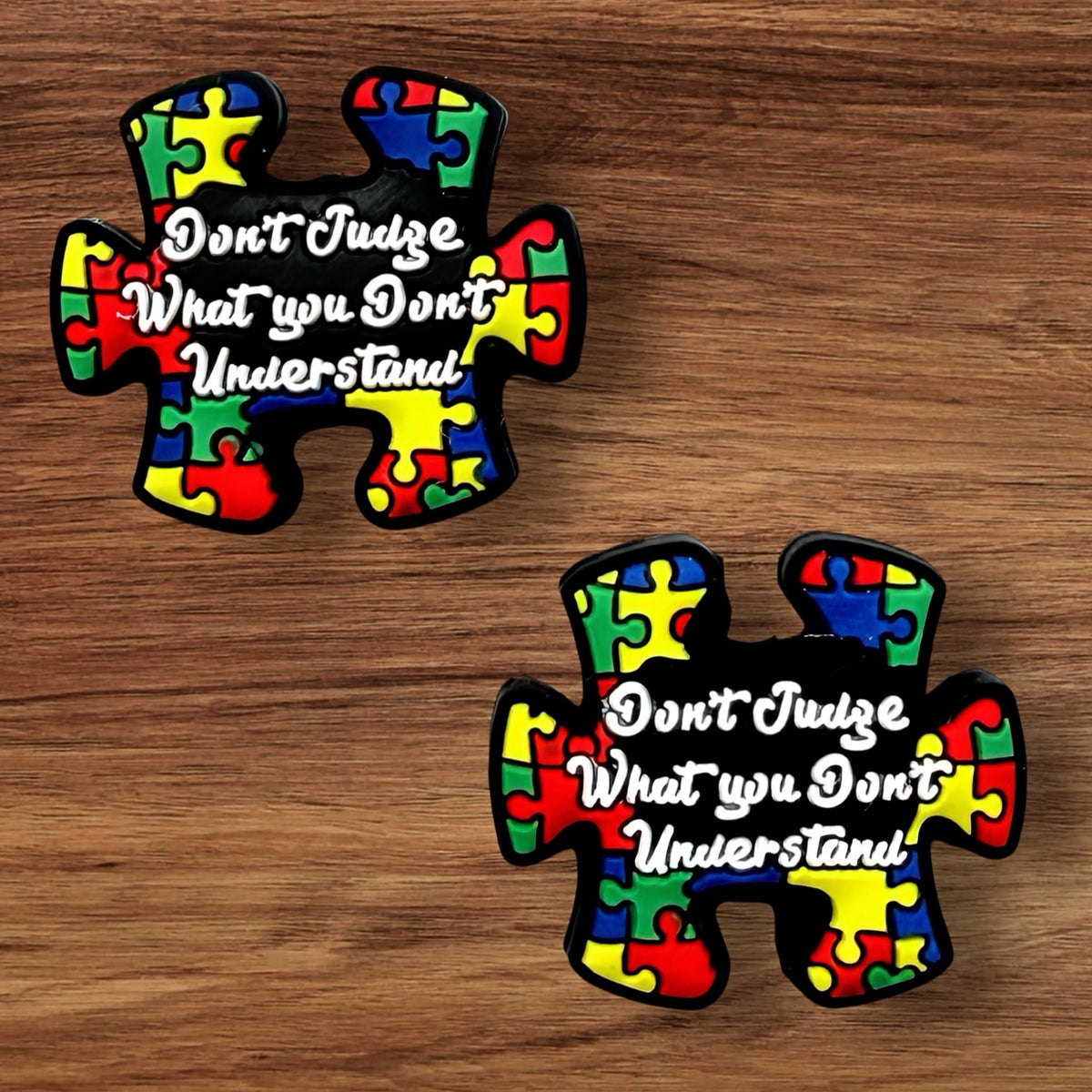 Don't Judge Puzzle Piece Focal